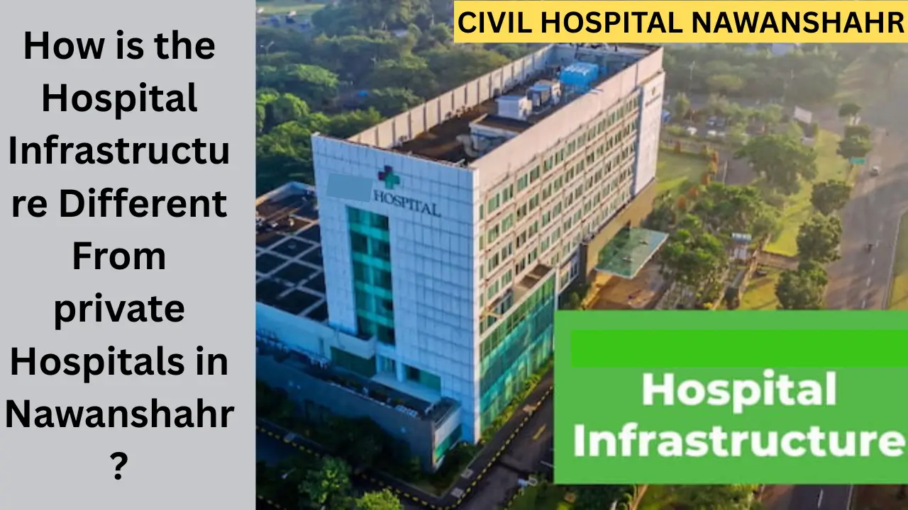 How is the hospital infrastructure different from private hospitals in Nawanshahr